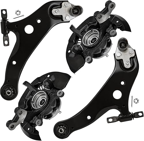 Miniatura 83 de Detroit Axle - Kit de brazos de control delanteros de 4 piezas para Nissan Cube 2009-2014, Nissan Versa 2007-2012 2 brazos de control inferiores con