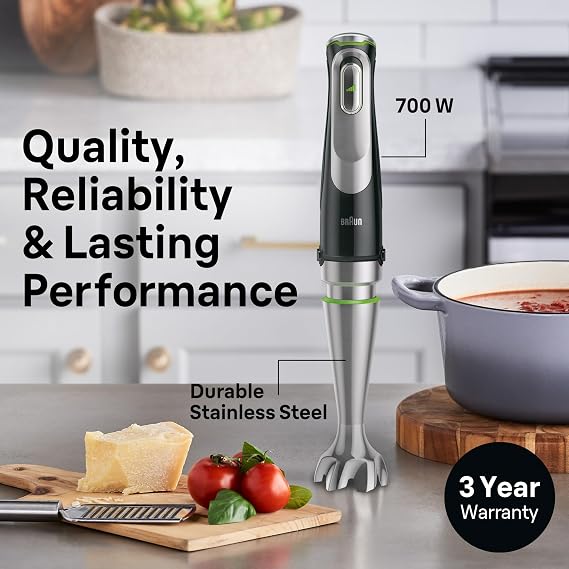 Braun MQ9187XL MultiQuick 9 Hand Blender, 8 Attachments