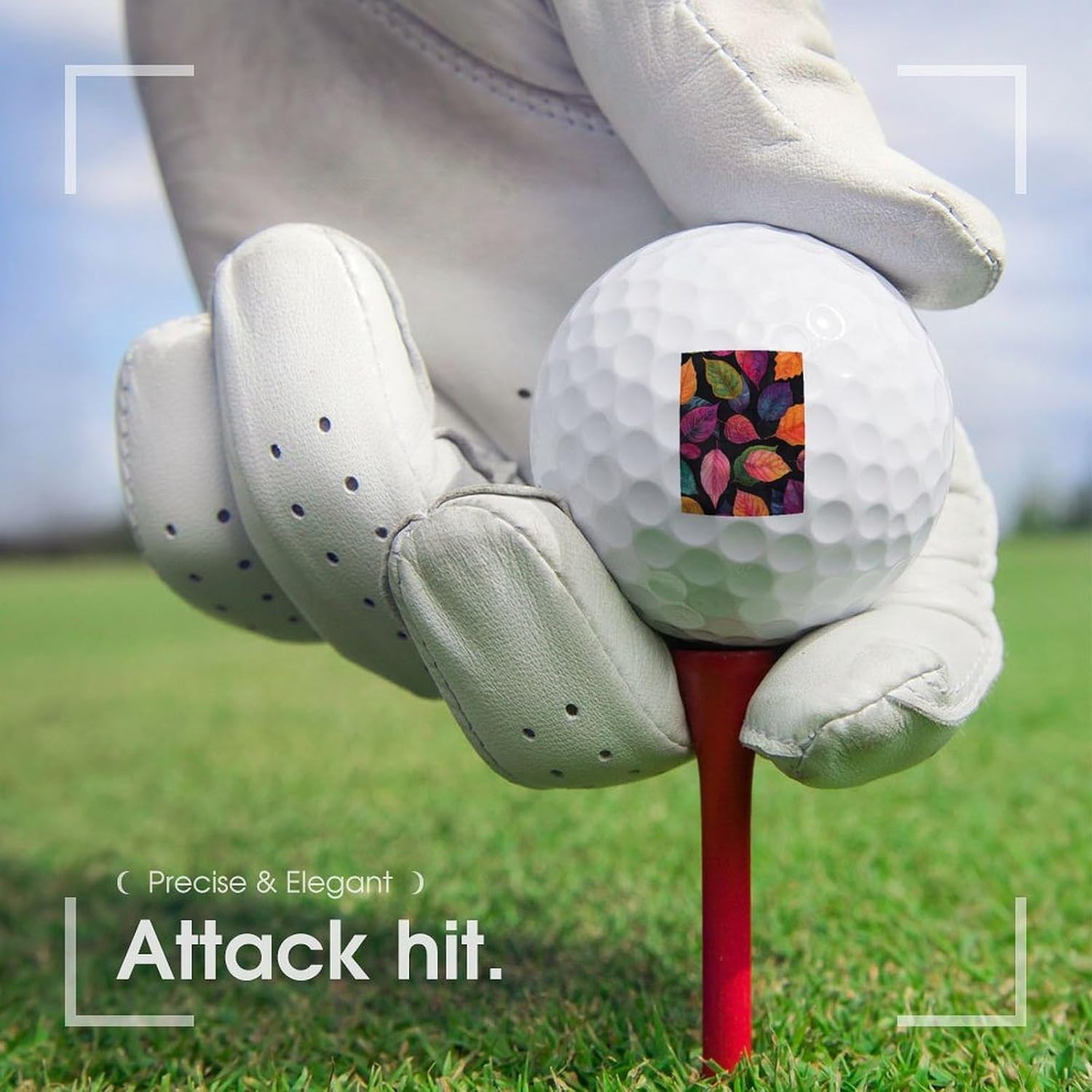 Fall Leaves Practice Golf Ball Distance and Speed Gifts for Men Women Golfers