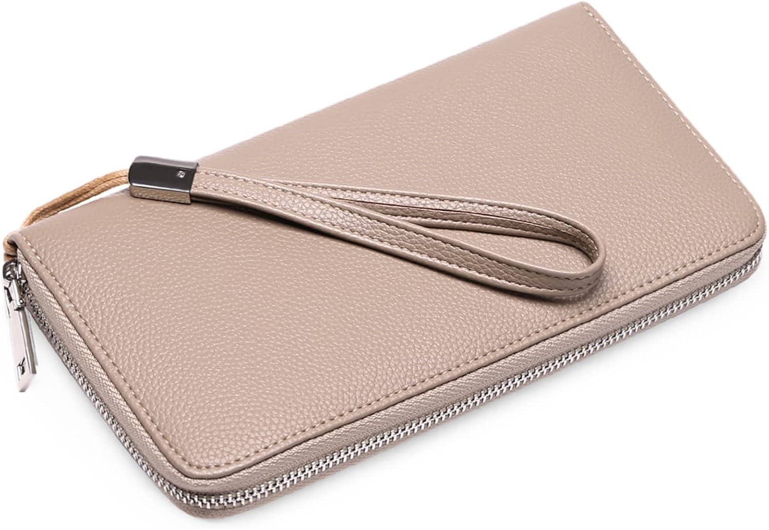 GOIACII Womens Wallet RFID Blocking Leather Zip Around Wallet Large Capacity Long Purse Credit Card Clutch Wristlet | Credit Card, Clutch, Long, Large Capacity, Zip Around, RFID Blocking - Image 2