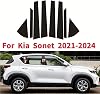 8PCS Sticker Pilar BC para Kia Sonet 2021-2024 | Moldura Pilar Central, Calcomanía Moldura Ventana, Duradero, Fácil Instalación 5