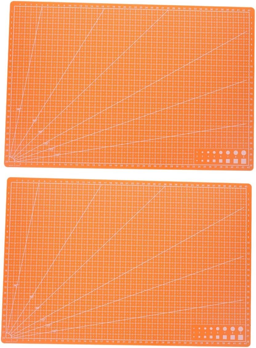 Double Sided Sewing Cutting Mat 2pcs PP Portable Precision