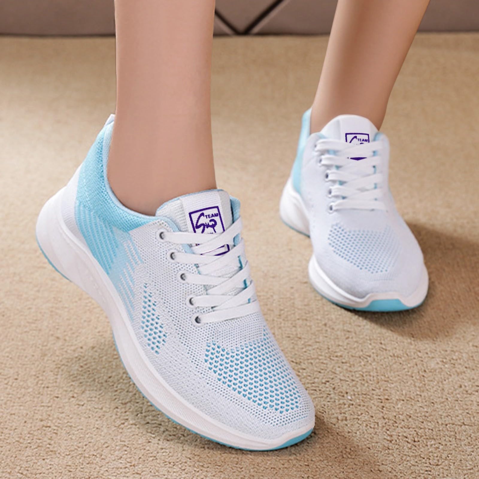 Zapatillas de mujer de verano, plataforma de red, cómodas y elegantes