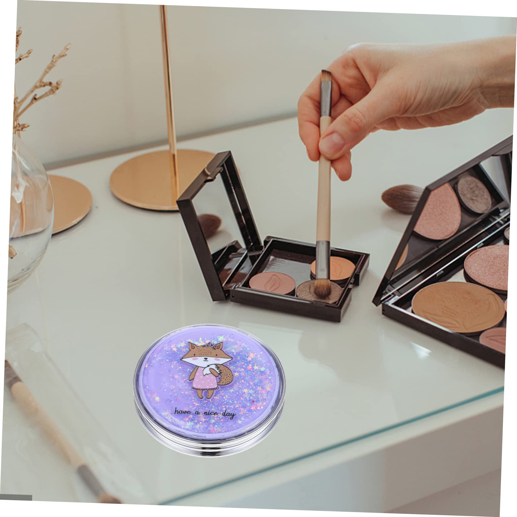 Healeved 5 Specchietti Compatti Pieghevoli Per Il Trucco Da Donna Mini Specchietti Rotondi Portatili Delicati Specchietti Da Mano Accessori Da Viaggio Multifunzione