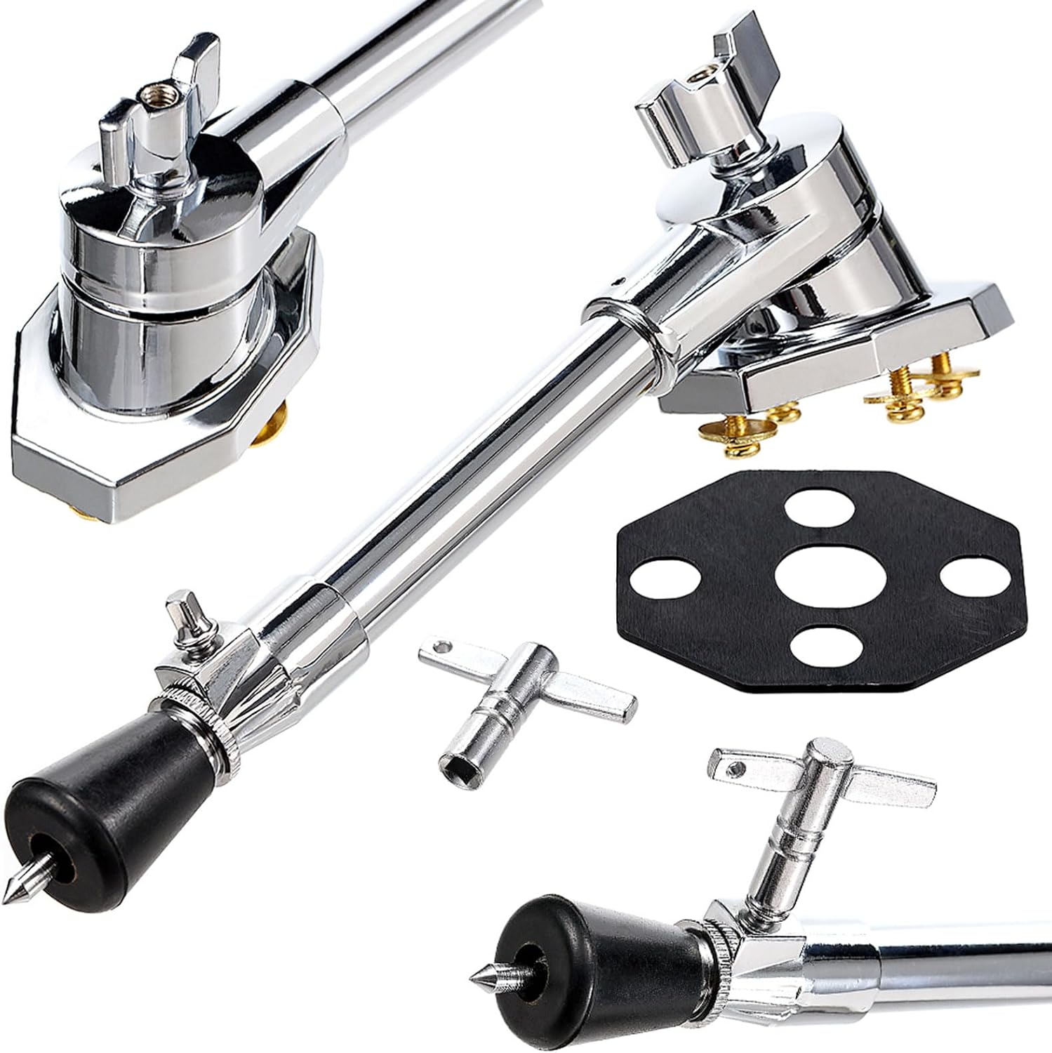 Metal Bass Drum Legs with Nonslip Design Drum Stand Replacement Feet for Secure Percussion Instrument Setup & Stability