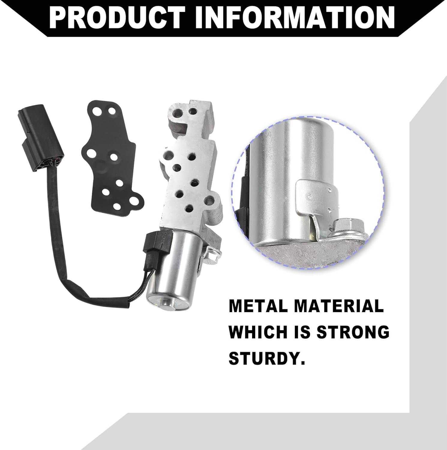 No.237964W01A/237964W01C Engine Variable Valve Timing VVT Solenoid for Infiniti QX4 2001-2003 / Inner Car Engine Camshaft Oil Control Valve/Durable Metal / 2 Pcs