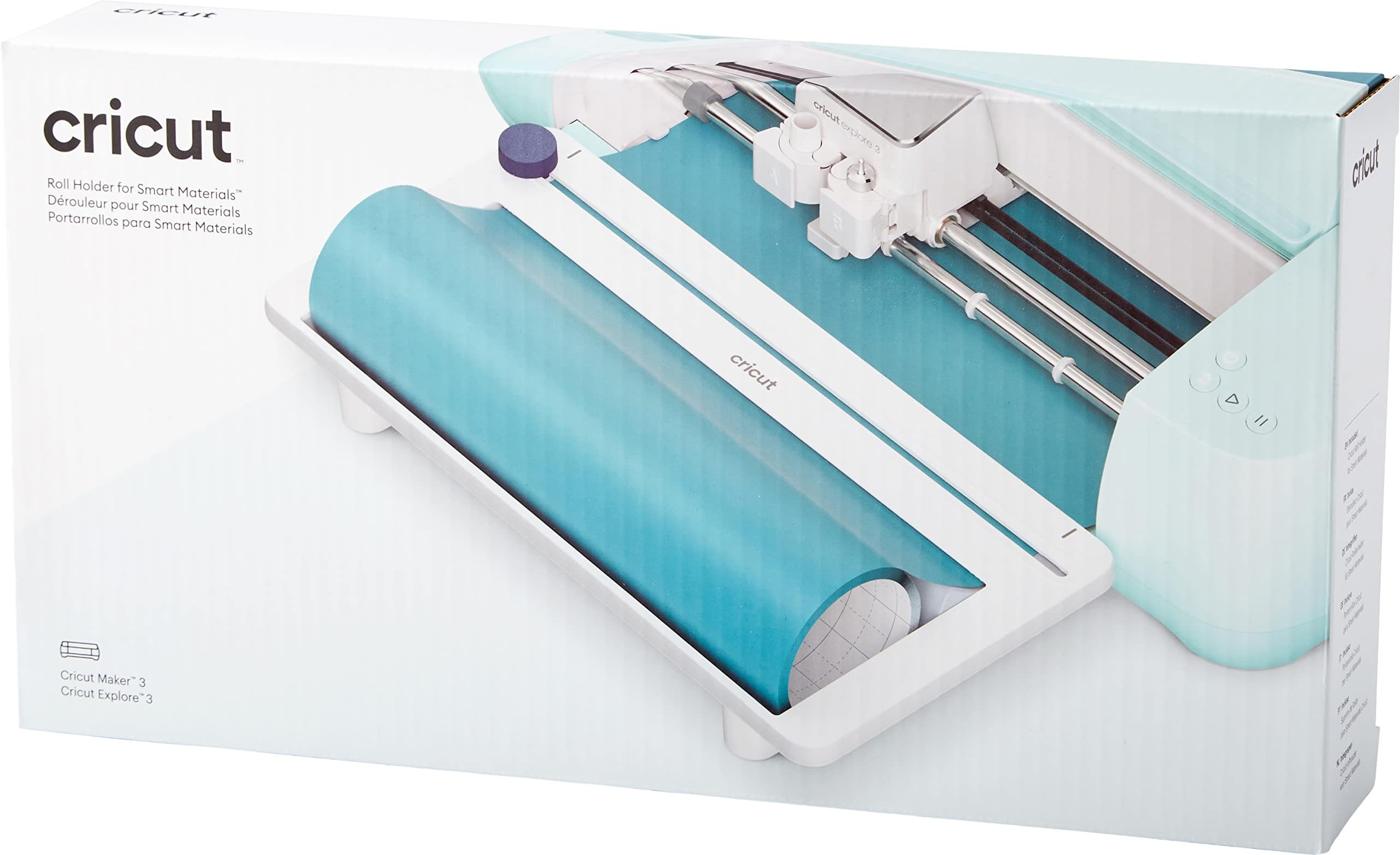 Roll Holder -with Built in Trimmer – Perfect for Clean Precise Cuts of Cricut Smart Vinyl and Heat Transfer Vinyl Iron On – Compatible with Cricut Maker 3 and Cricut Explore 3