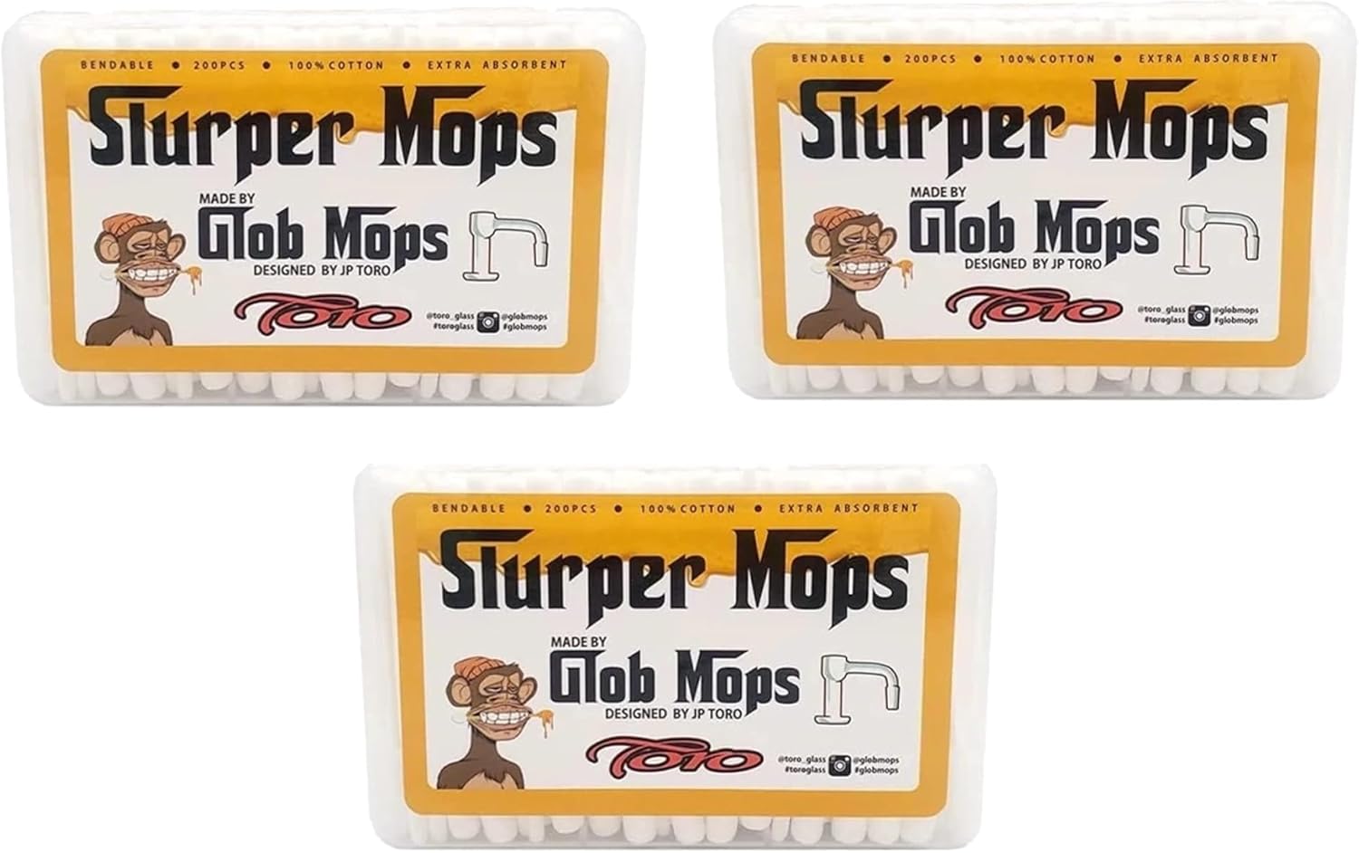 Glob Mops Slurper Mops 200 ct - Pack of 3