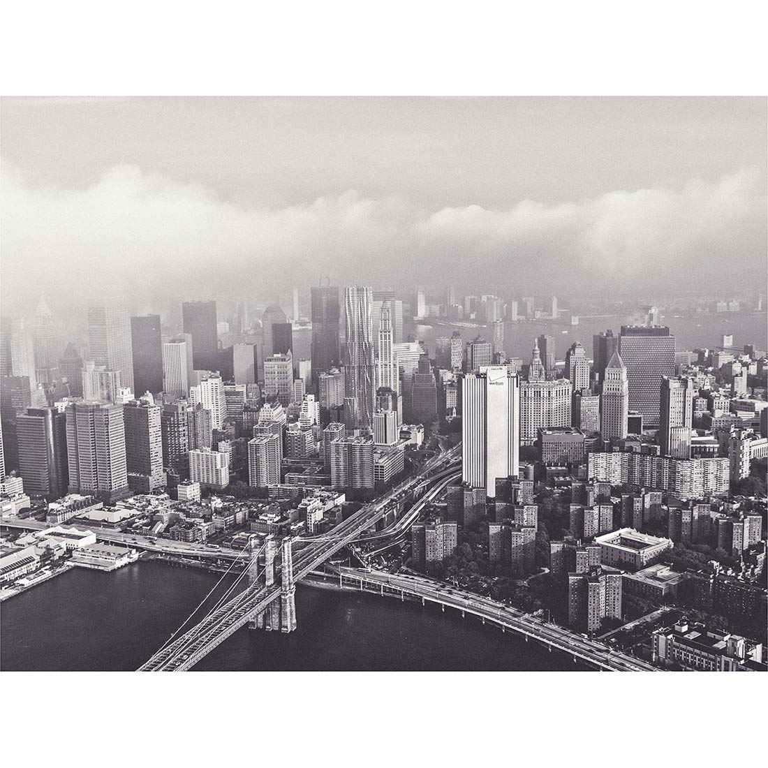 Wee Blue Coo Orrico New York City Cityscape Art Print Poster Wall Decor 12X16 Inch