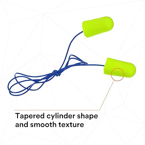 Miniatura 3 de 3M Tapones para oídos, E-A-Rsoft Yellow Neons 311-1251, 200 pares de tapones desechables, empaquetados individualmente, ligeramente más largos