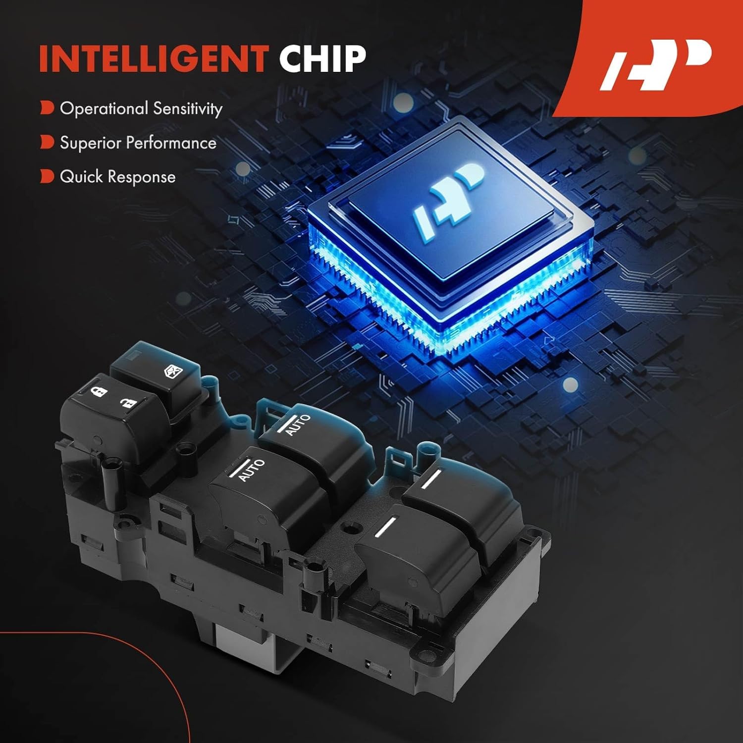 A-Premium Driver Side Master Power Window Switch Compatible with Honda Odyssey 2014 2015 2016 2017