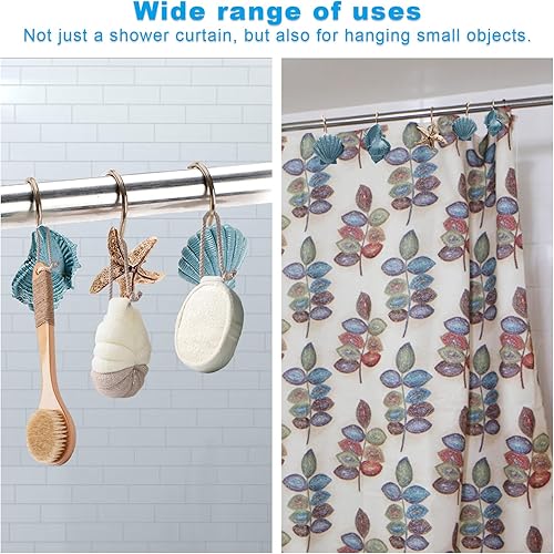 Miniatura 2 de 15 ganchos de resina con diseño de estrella de mar, concha, concha, concha, estrella de mar, concha, estrella de mar, ganchos de resina creativa