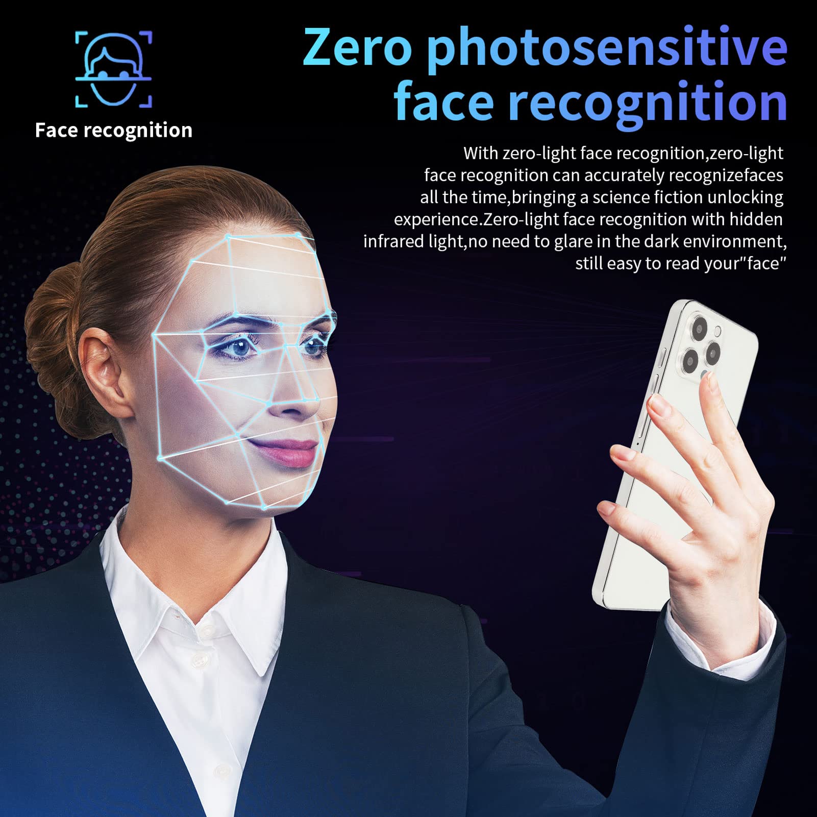 Amazon | 4G スマートフォン、6.7 インチ画面の 4G 携帯電話、RAM 4GB