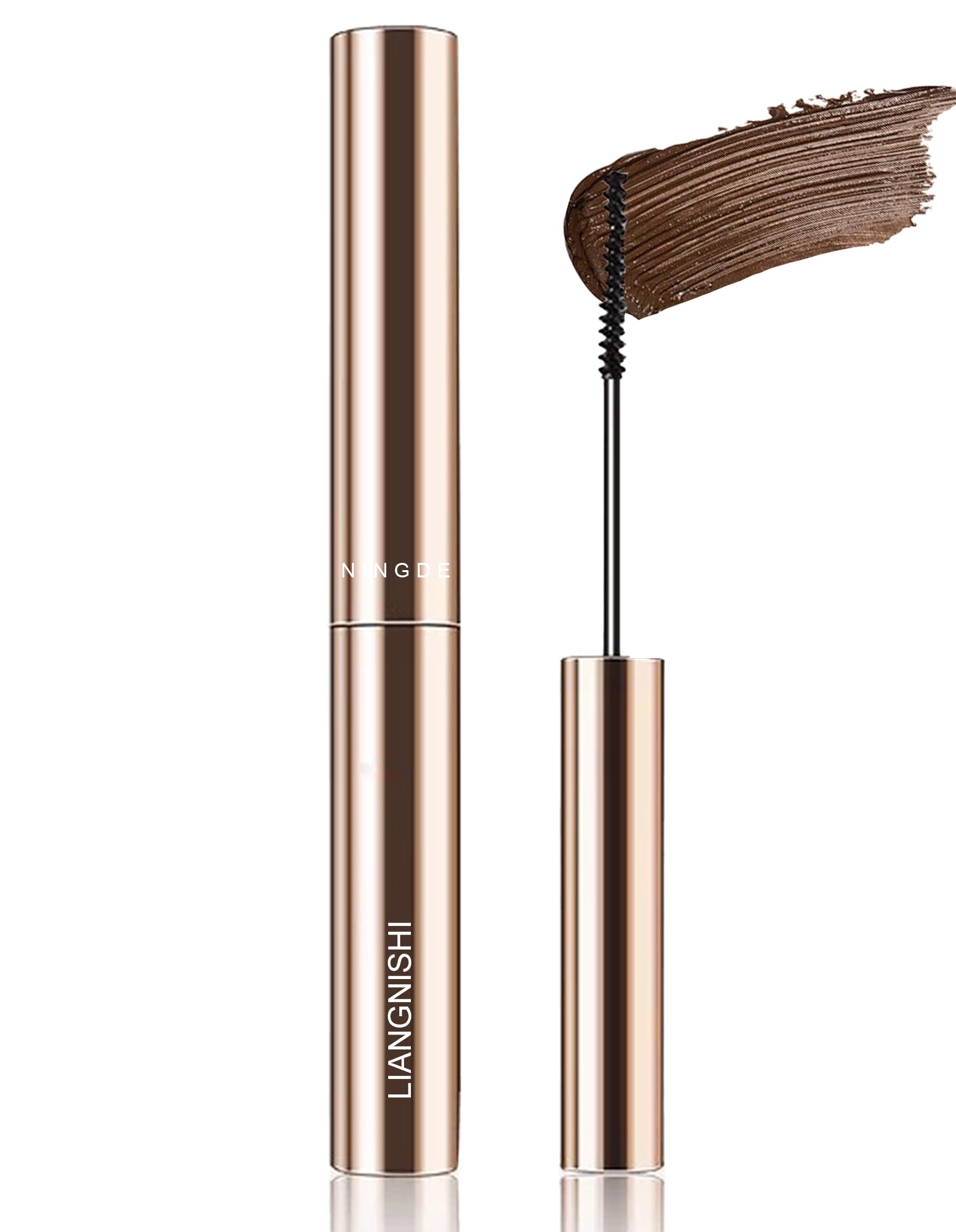 Brown Mascara for Fine Short Lash & Older Women & Mulit-layered Lashes, Ultimate Length Volumizing Lower Bottom Lashes Mascara, Ultra-Precise Slim