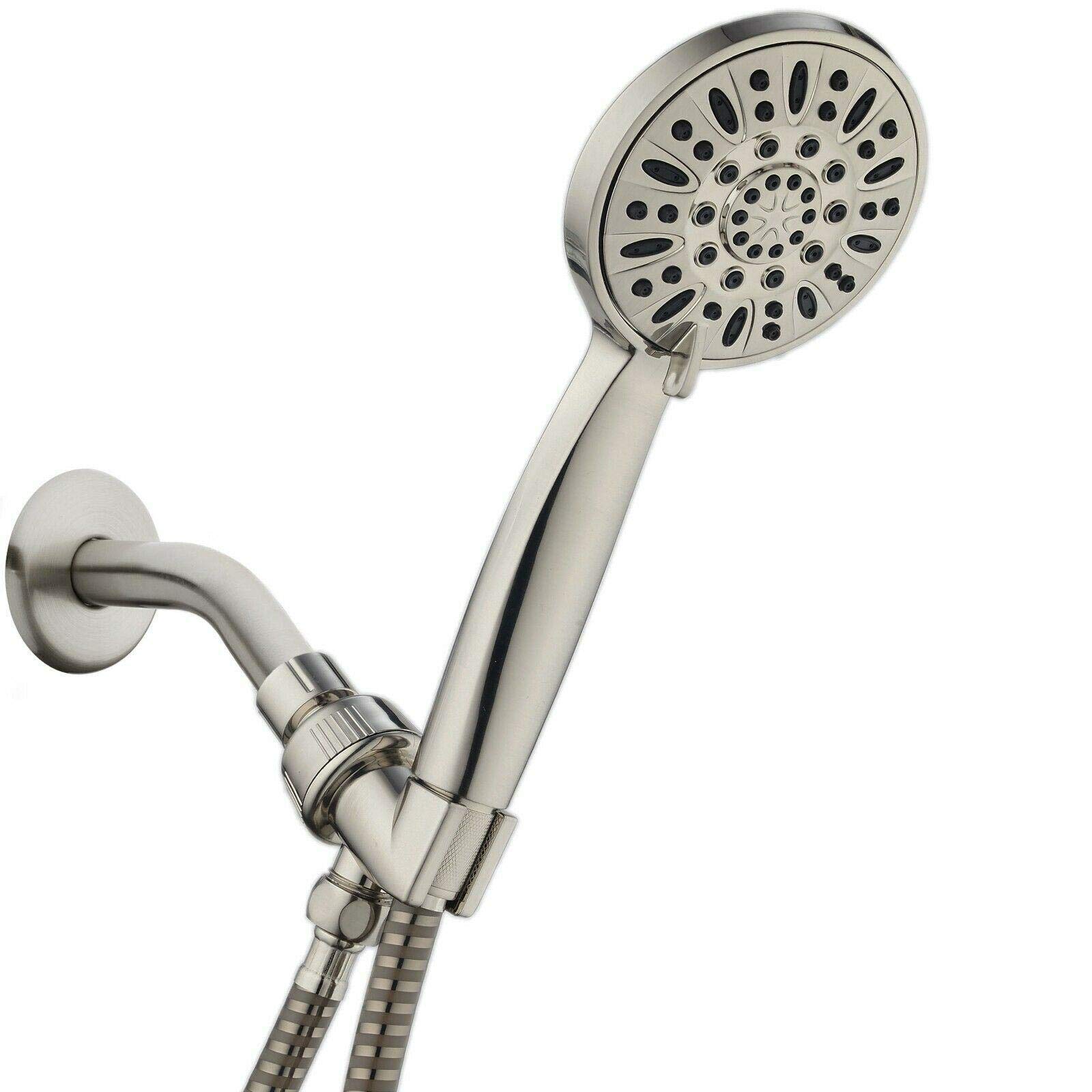 Pommeau de douche à main Mkalo avec tuyau de 6 pieds et douchette réglable 4 pouces