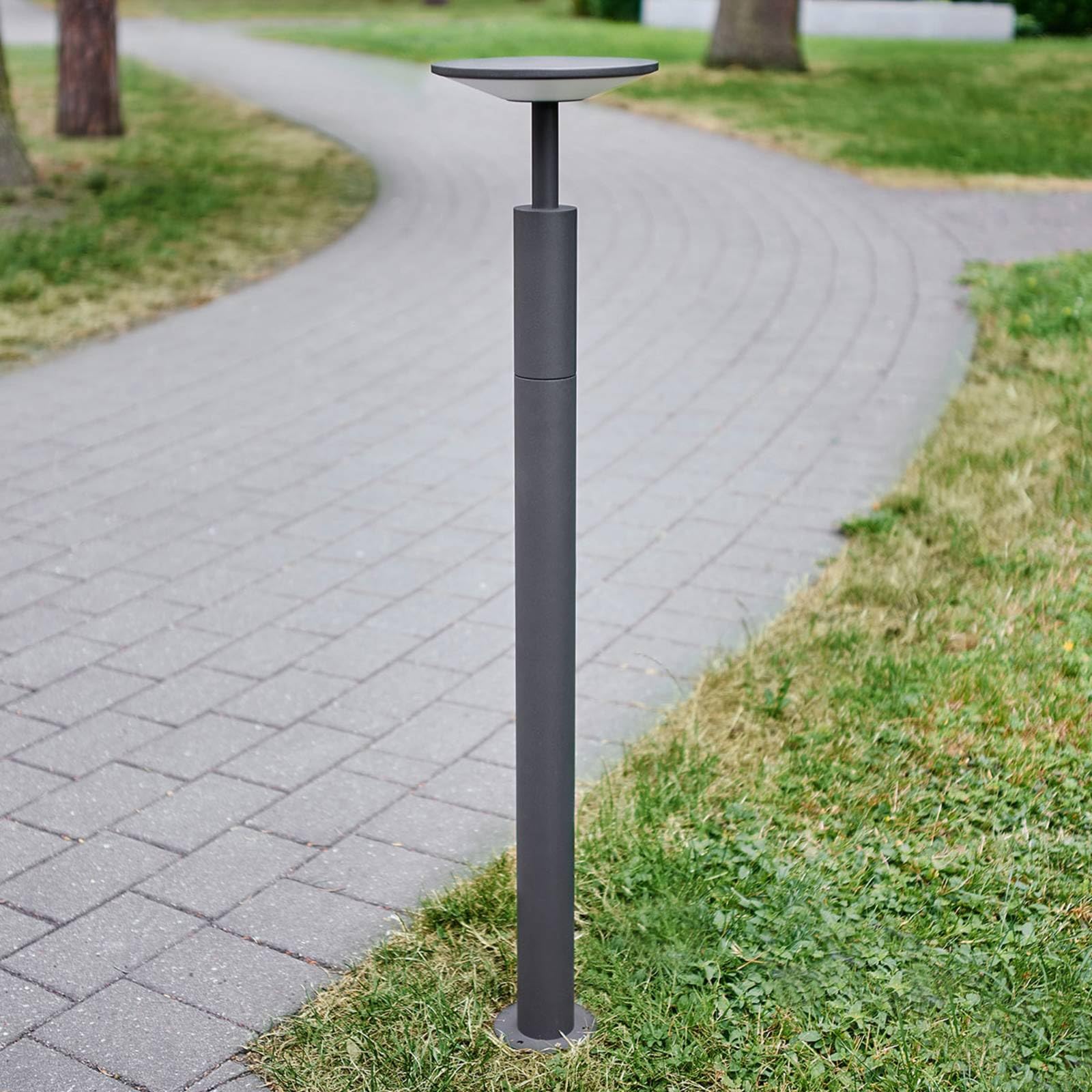 Lucande LED Wegeleuchte/Pollerleuchte, Wegelampe strahlwassergeschützt IP65 Aussenleuchte 100 cm 12W warmweiß (3.000K)