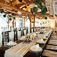 Vista 5 de 50 Pieces Silver Glitter Paper Place Mats Sparkle 14'' Round Disposable Table Mats Silver Sequin Doilies Decorative Placemats for Wedding Banquet