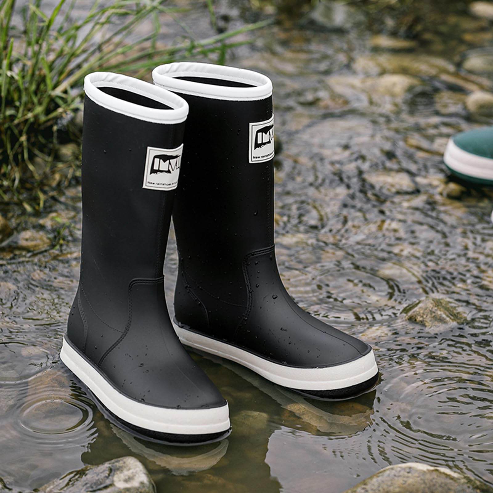 CUTEHEELS Wasserdichte, Flexible Yard-Stiefel für Herren und Damen, Abnehmbares Futter, Rutschfeste Regenstiefel für den Außenbereich