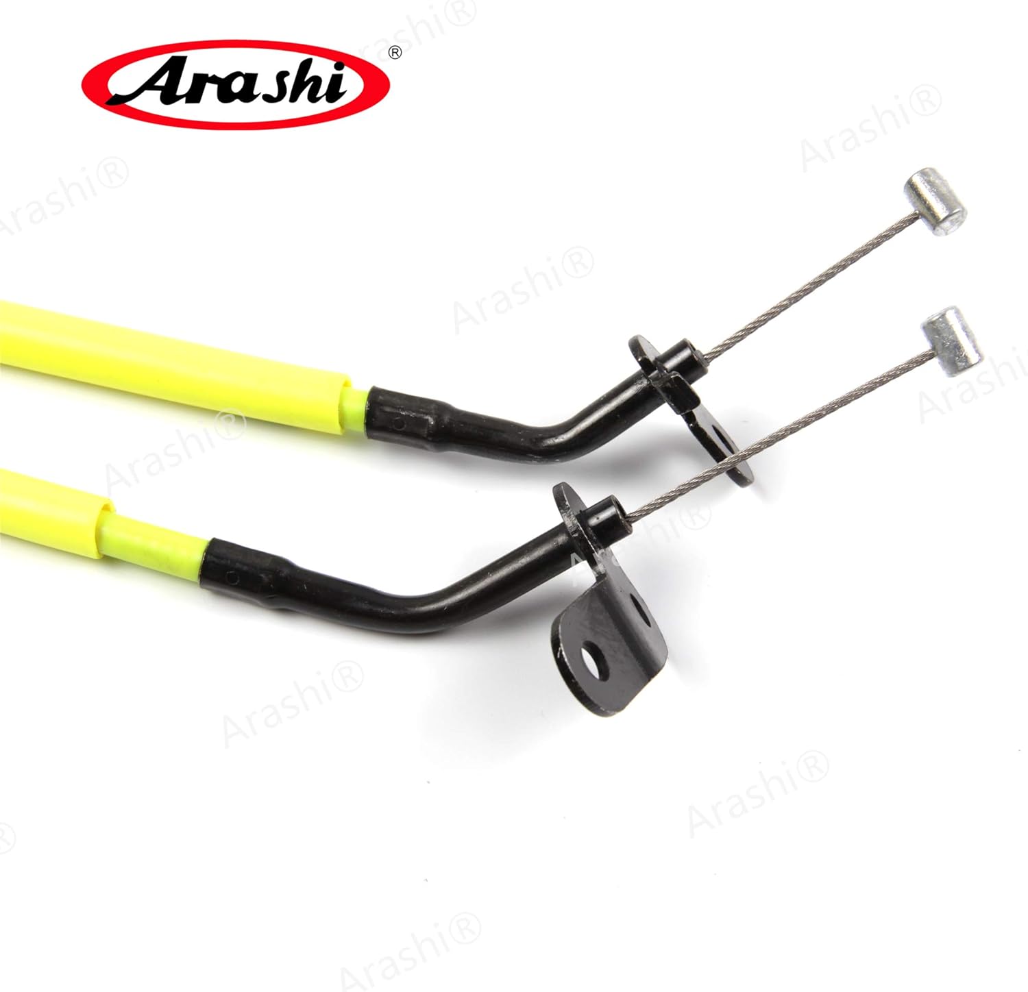 Arashi Throttle Cable for Yamaha YZF R1 2007 2008, Stainless Wire Line and Rubber Motorcycle Replacement Accessories Parts Yellow