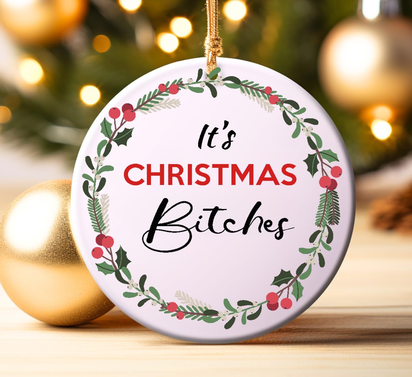 Secret Santa "Christmas" Rude Baubles, Funny Offensive Bauble, Swear Words, Novelty Gift, Christmas 2024 Gift, Rude Gift Bauble, Rude Christmas Bauble (Gift Box)