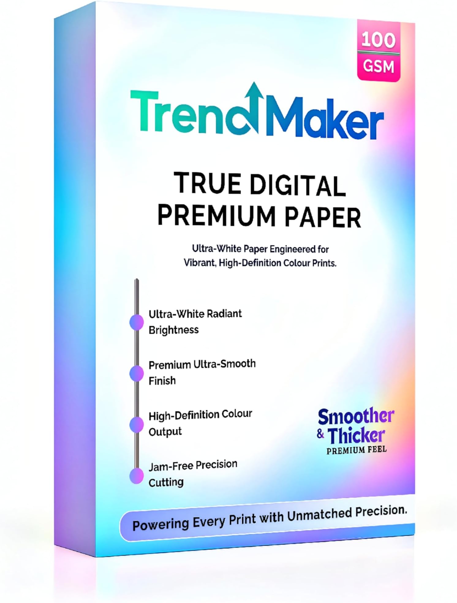 A3 Premium True Digital Paper – 100 GSM Thick & Ultra-Smooth Super White Sheets | Ideal for Invoices, Reports & True Digital Quality Colour Printing | Inkjet Compatible | Pack of 25