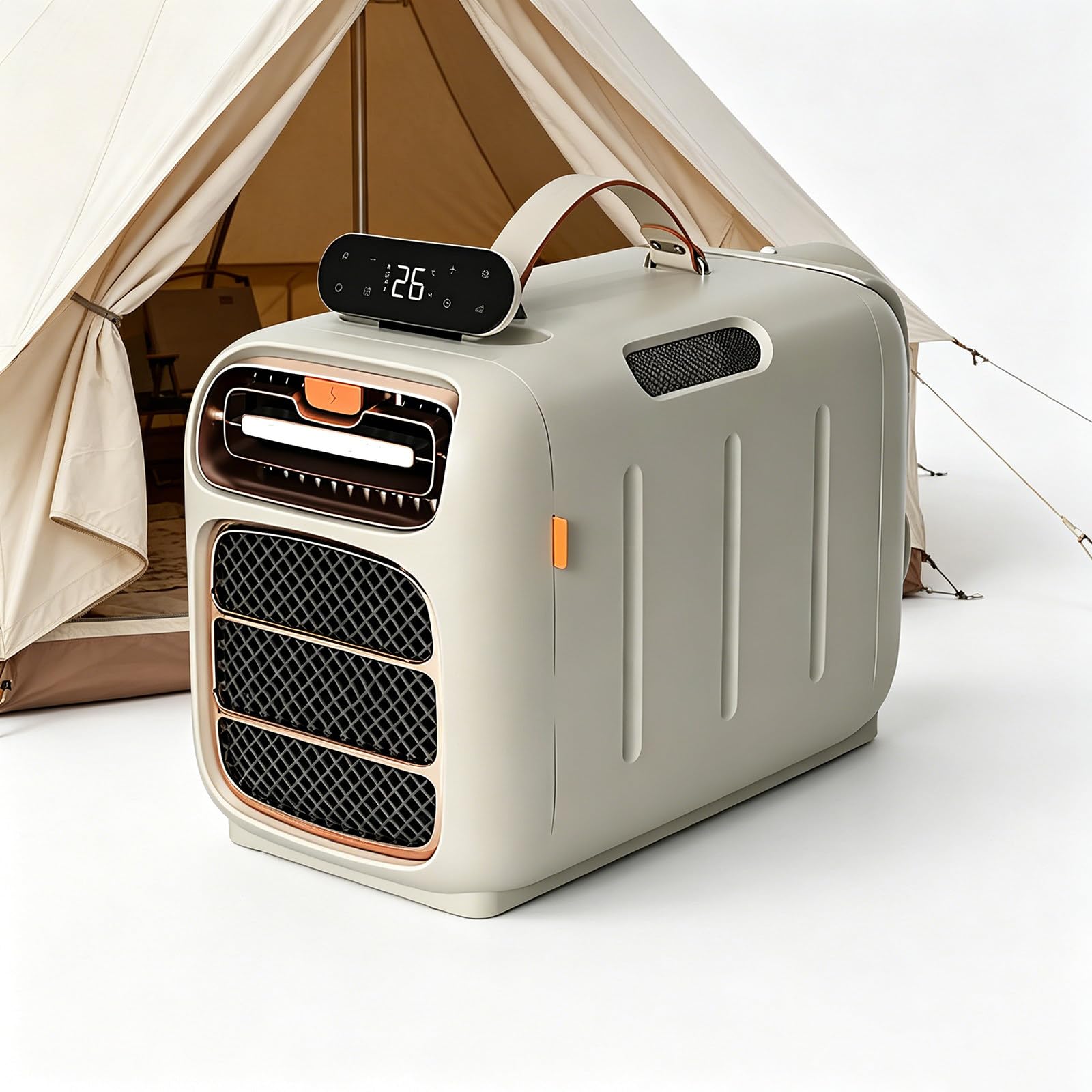 GESAIDES Tragbare Klimaanlage mit 5000 BTU für Zeltcamping, leises und energiesparendes Klimagerät für Campingzelte, Anbauzelte, Hundehütten, Katzenzimmer und kleine Räume AC110V Küche, Haushalt & Wohnen