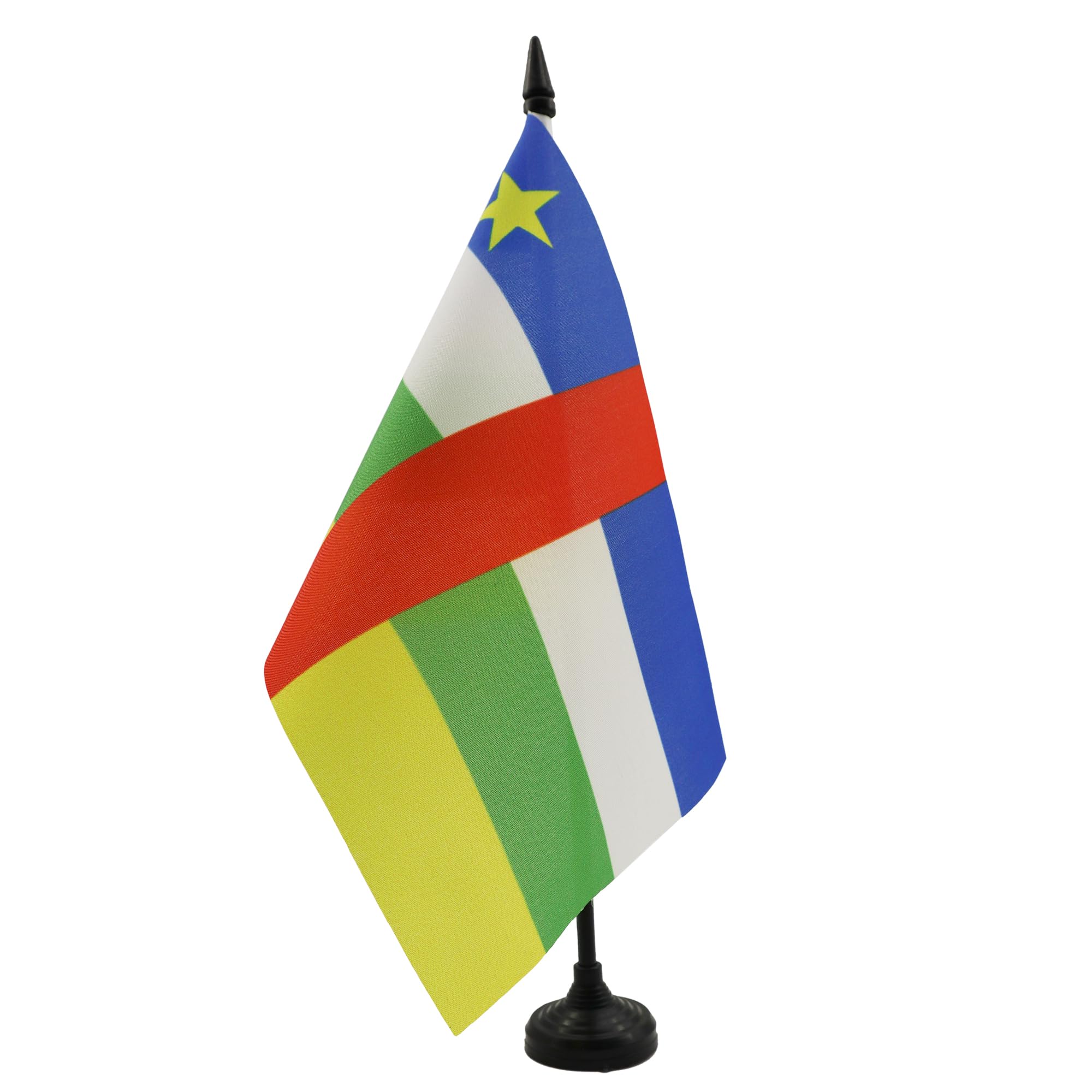 AZ FLAG Central African Republic Table Flag 6x8 in Plastic Base
