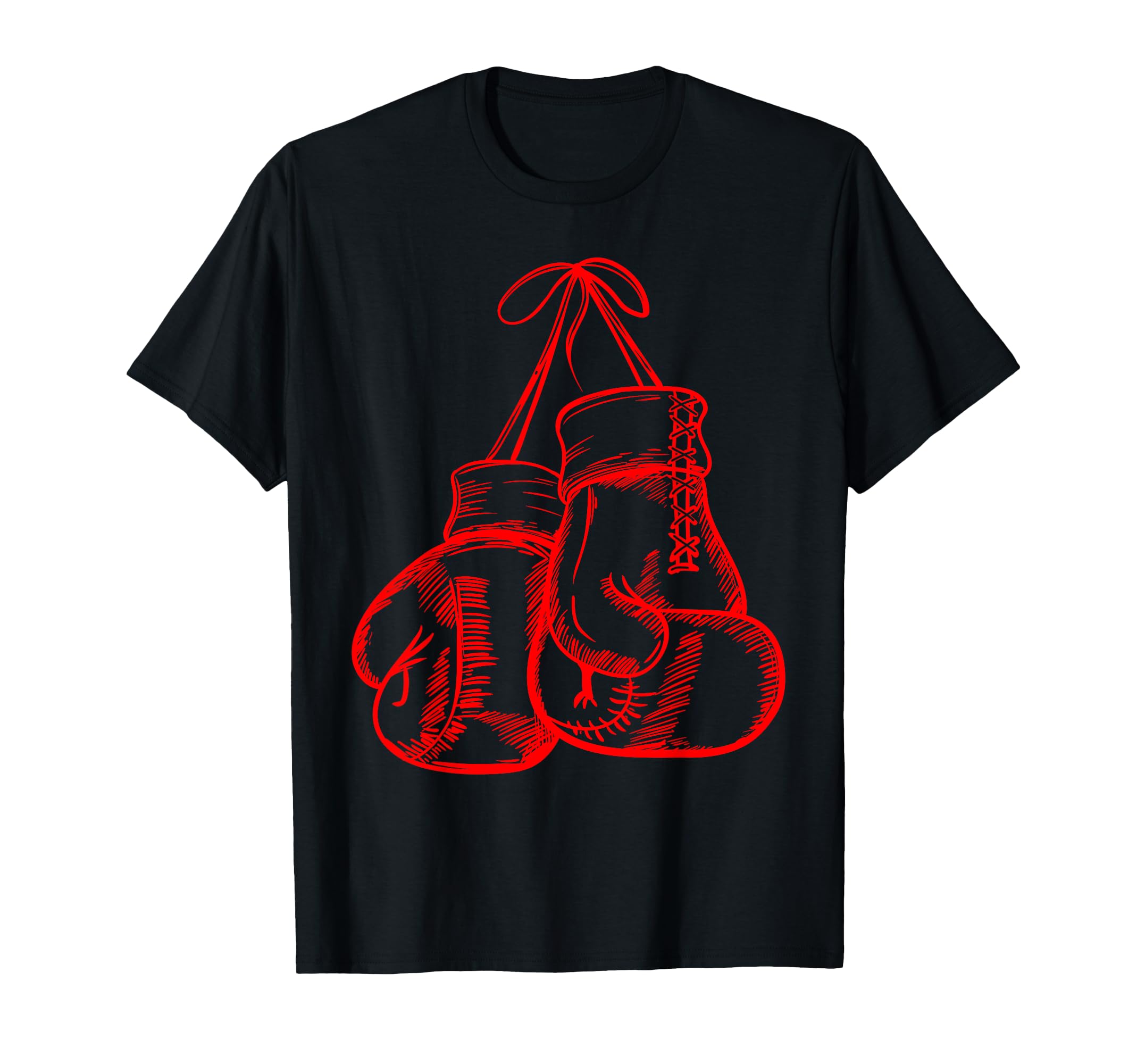 Amazon.com: Retro Love Red Boxing Gloves Gifts Boxer Gift T-Shirt ...