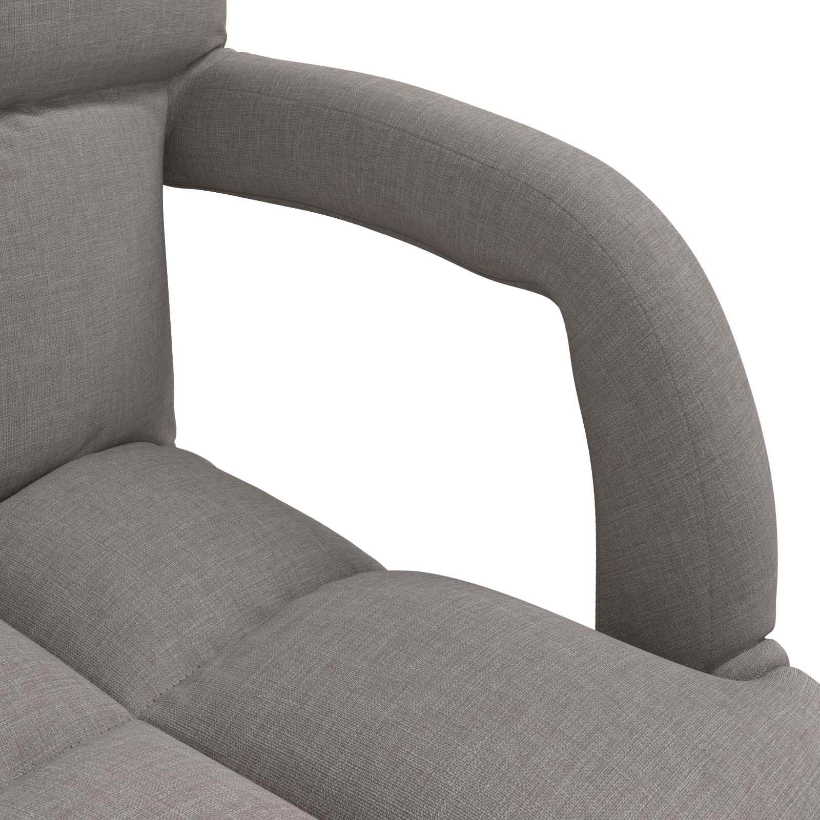 Regulowane krzesło podłogowe z podłokietnikami, 5-stopniowe oparcie, materiał do salonu, czytania, jogi, gier, relaksu, ergonomiczne, nadające się do prania, składane, wielofunkcyjne