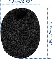 Vista 3 de eBoot Paquete de 5 auriculares con solapa de tamaño pequeño, color negro