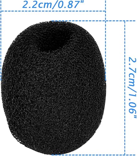 Miniatura 3 de eBoot Paquete de 5 auriculares con solapa de tamaño mini color negro