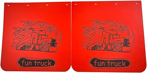 Miniatura 10 de Par de solapas universales para barro de alta resistencia de 24 x 30 pulgadas de polímero para semirremolques, tractores, remolques, Freightliner