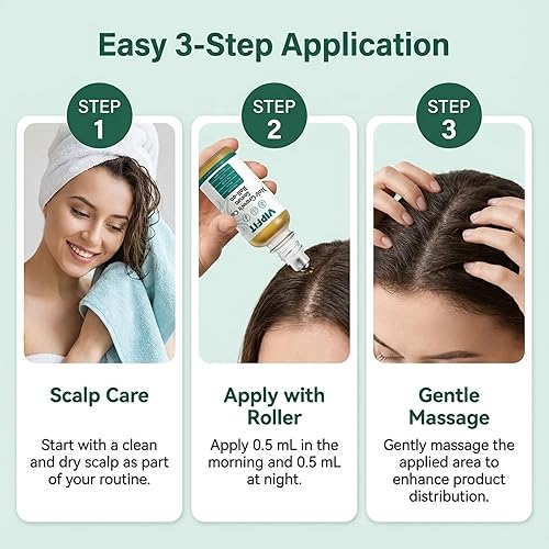 Miniatura 6 de Suero Roll-On con romero, niacinamida, aminoácidos, jengibre, biotina, aceite de ricino, batana y cafeína, nutre el cuero cabelludo para un cabello