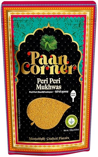 Paan Corner Peri Peri Mukhwas, ambientador de boca indio con cuchara, 4.23 onzas