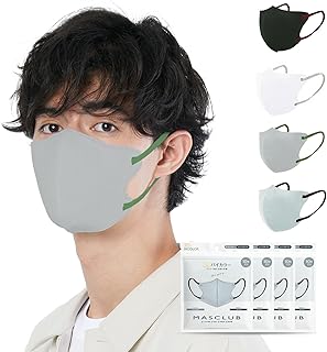 [一木良品] 夏用3層薄手マスク【通気性改良済み・40枚入り】マスク メンズマスク立体マスク 男性用マスク 【髭による不快感軽減】【MASCLUBマスク】masclub マスクラブ【適格請求書発行事業者】不織布マスク マスク カラー ３D マスク 立体 くちばし マスク 使い捨て 小顔 チークマスク 耳が痛くならない（10枚×4パック） カラーマスク ３層フィルター 男女兼用 大人用普通サイズ