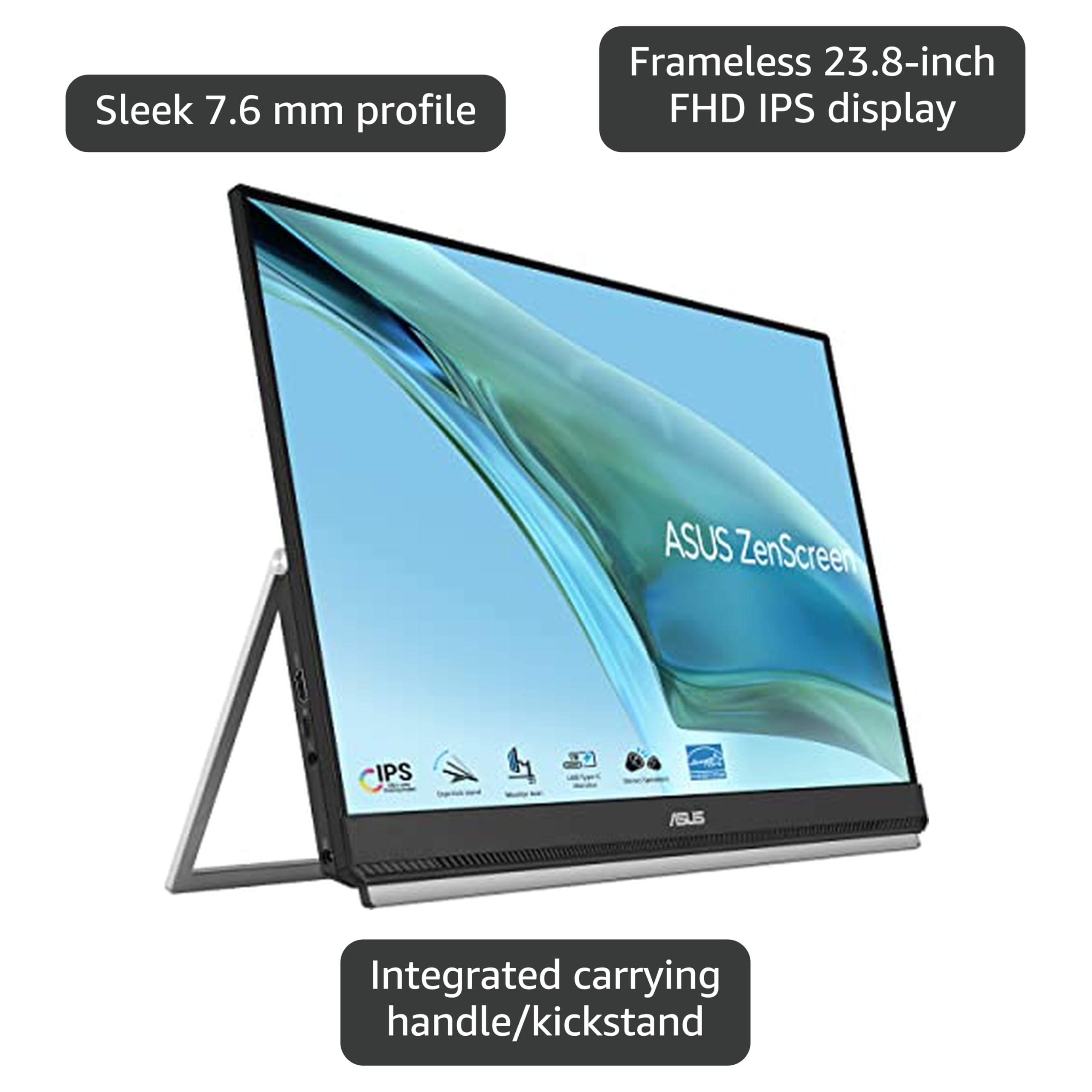 Amazon.co.jp: ASUS Zen Screen 15.6” 1080P Portable Monitor (MB166C