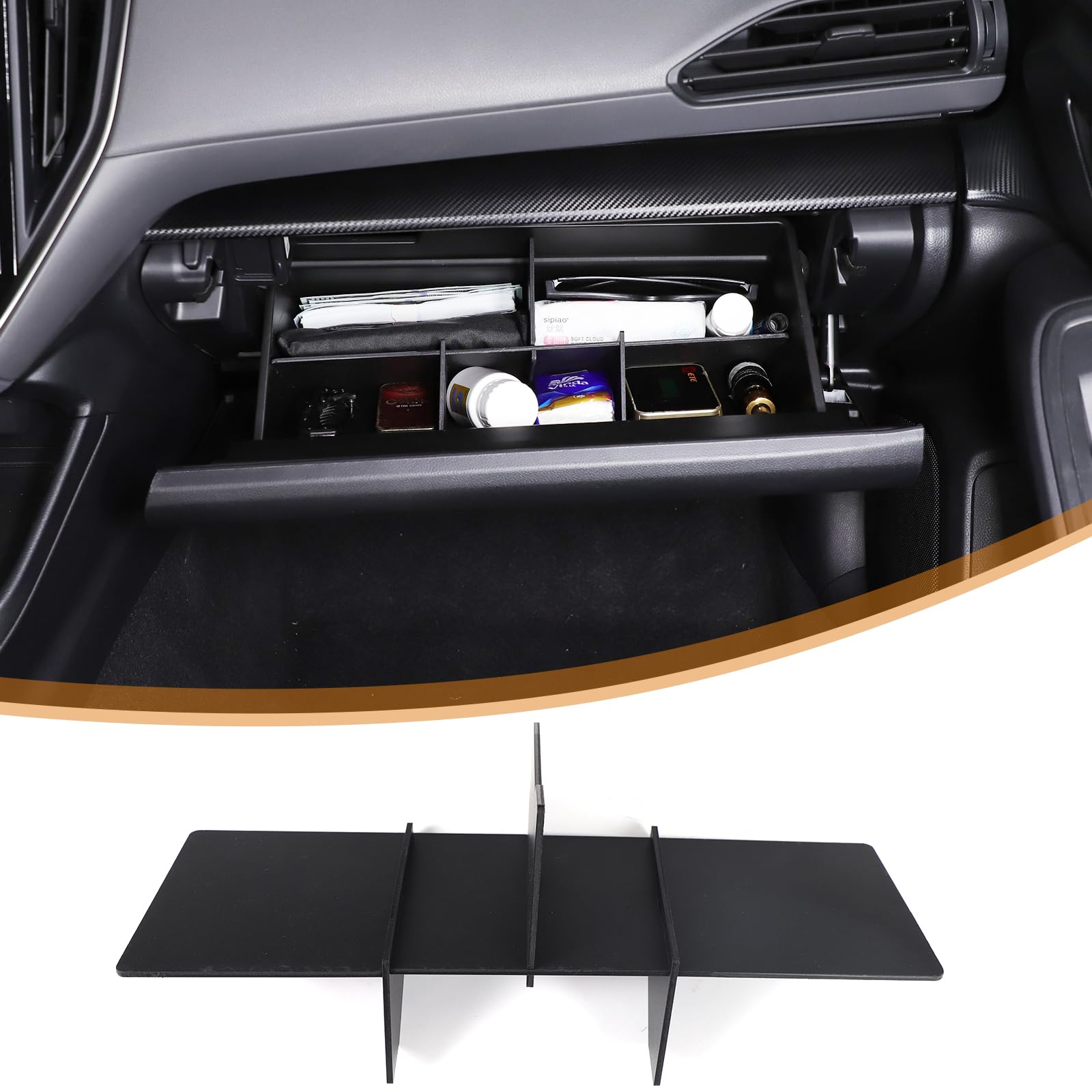 Amazon.com: Daeiclru Glove Box Dividers Organizer Compatible with