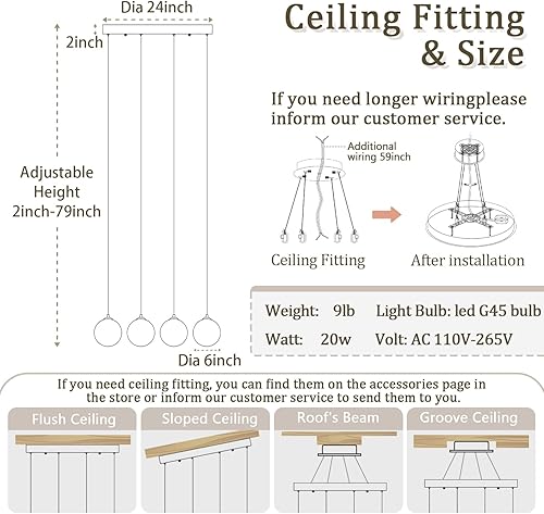 Miniatura 229 de Escalera LED de 10 luces LED moderna con globo de cristal, lámpara colgante grande para techos altos, accesorios de iluminación de entrada, villas y