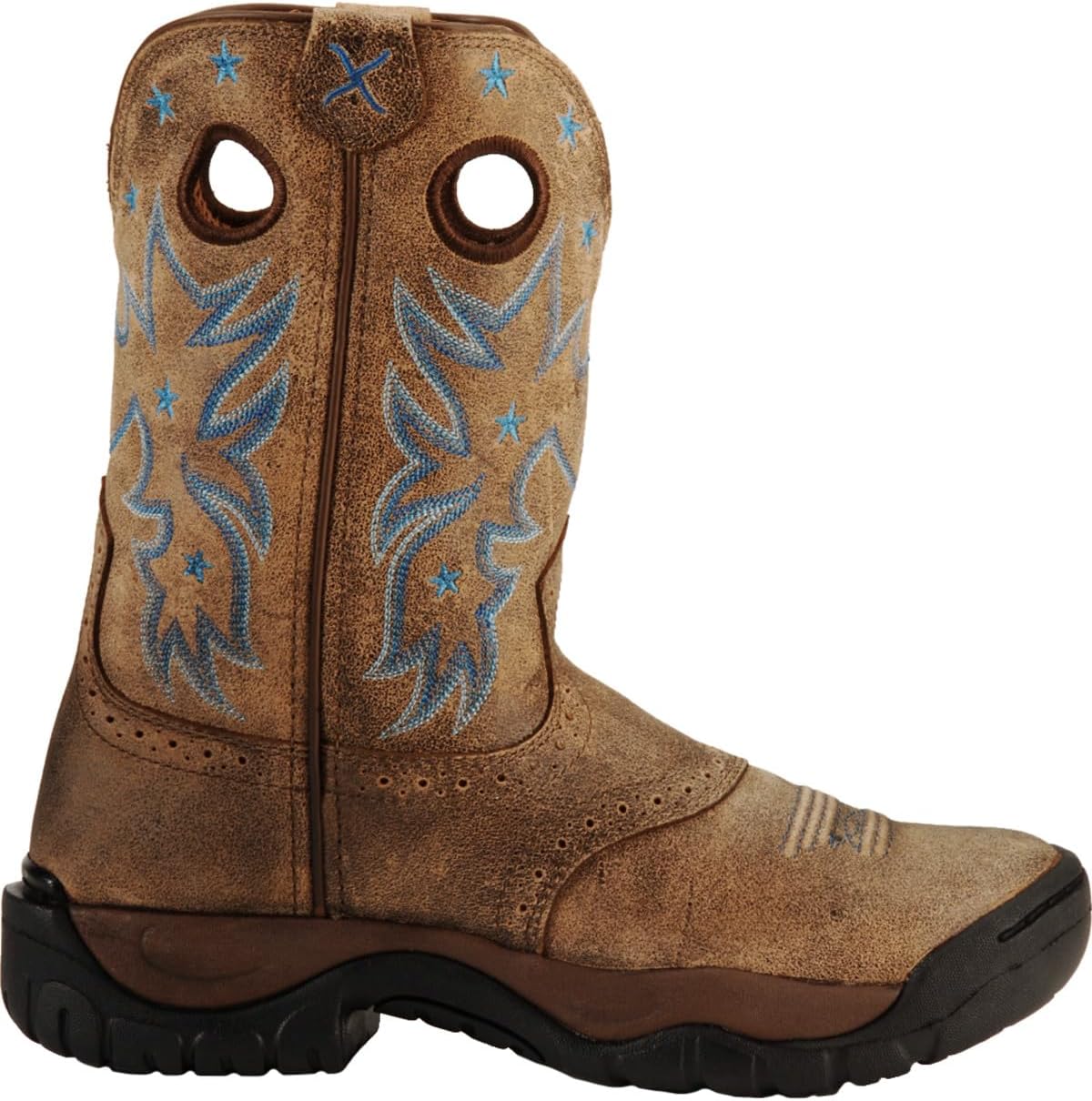 Twisted X Women's Distressed All Around Barn Boot Round Toe - WAB004 9.5 M US