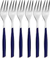 Vista 8 de Bugatti – Glamour 6 piezas Tenedor de postre ahumado negro