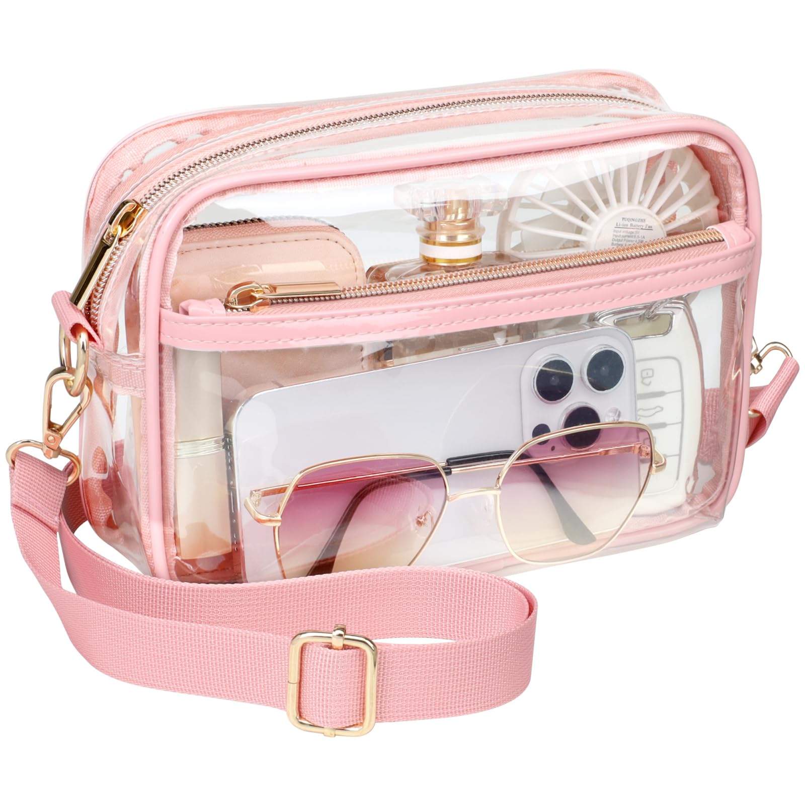 PACKISM Clear Bag for Stadium Events - Small Clear Purse Crossbody Bag