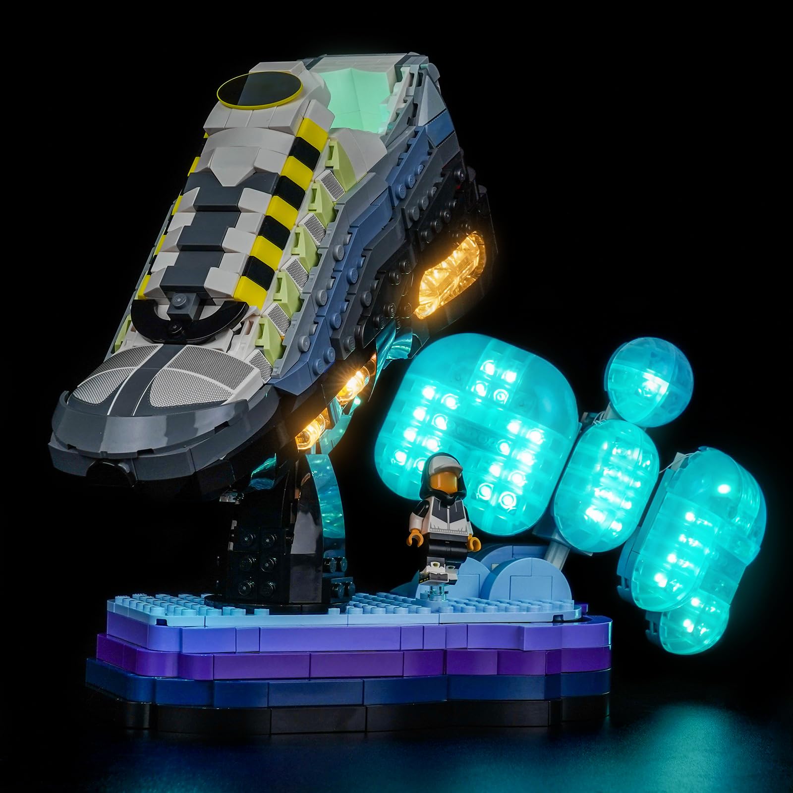 Lot de 95 lampes LED compatibles avec Lego 43025 Nike Air Max (pas de modèle) - Kit d'éclairage décoratif compatible avec Lego Nike Air Max - 95 blocs de construction