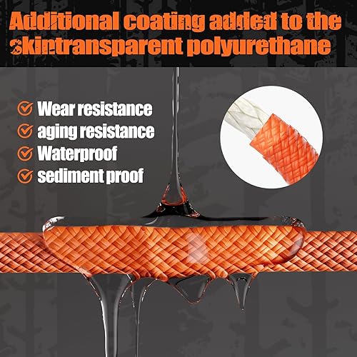 Miniatura 3 de X XBEN Kinetic Recover - Cuerdas de remolque de 1 pulgada x 20 pies (32,000 libras MBS), cuerda de energía, cuerda de arranque elástica para todo