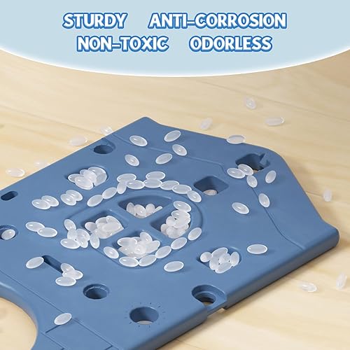 Miniatura 7 de Juego de toboganes 8 en 1 para niños pequeños de 1 a 3 años, juego de tobogán escalador con aro de baloncesto y pelota, patio de juegos para niños