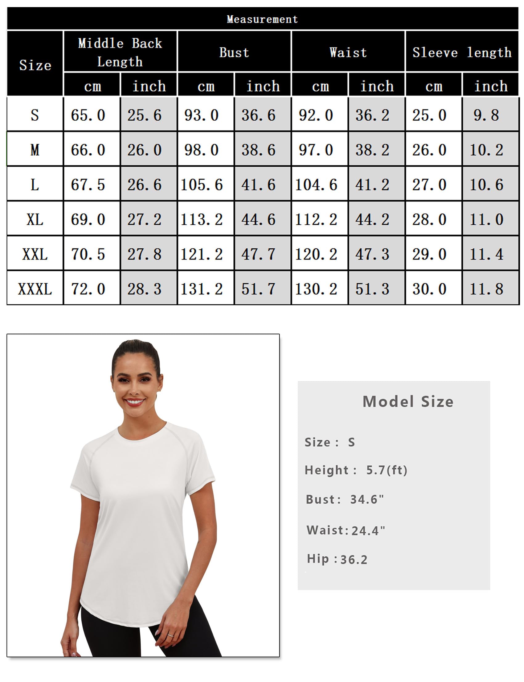 Terecey Camiseta Deportiva Mujer Manga Corta con Malla Espalda Camisetas Fitness de Secado Rápido para Entrenamiento Running y Ocio en Gimnasio Exterior y Casa — view 6