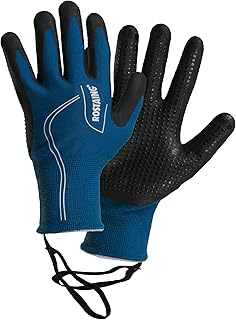 ROSTAING Luvas de trabalho táteis - par de luvas para ambientes frios, luvas para trabalhos abrasivos e manuseio - luvas finas e quentes - azuis