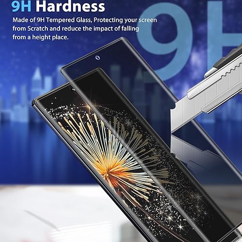 Miniatura 5 de Paquete de 2 protectores de pantalla de vidrio templado para XiaoMi MIX Fold 3, película de vidrio templado Ultra HD, antiespía, dureza 9H,