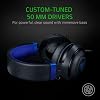 Razer Kraken Audífonos Gamer: Marco de Aluminio Ligero - Micrófono Retráctil con Aislamiento de Ruido - para PC, PS4, PS5, Switch, Xbox One, Xbox Series X y S, Móvil - Jack de 3.5 mm - Negro/Azul 3