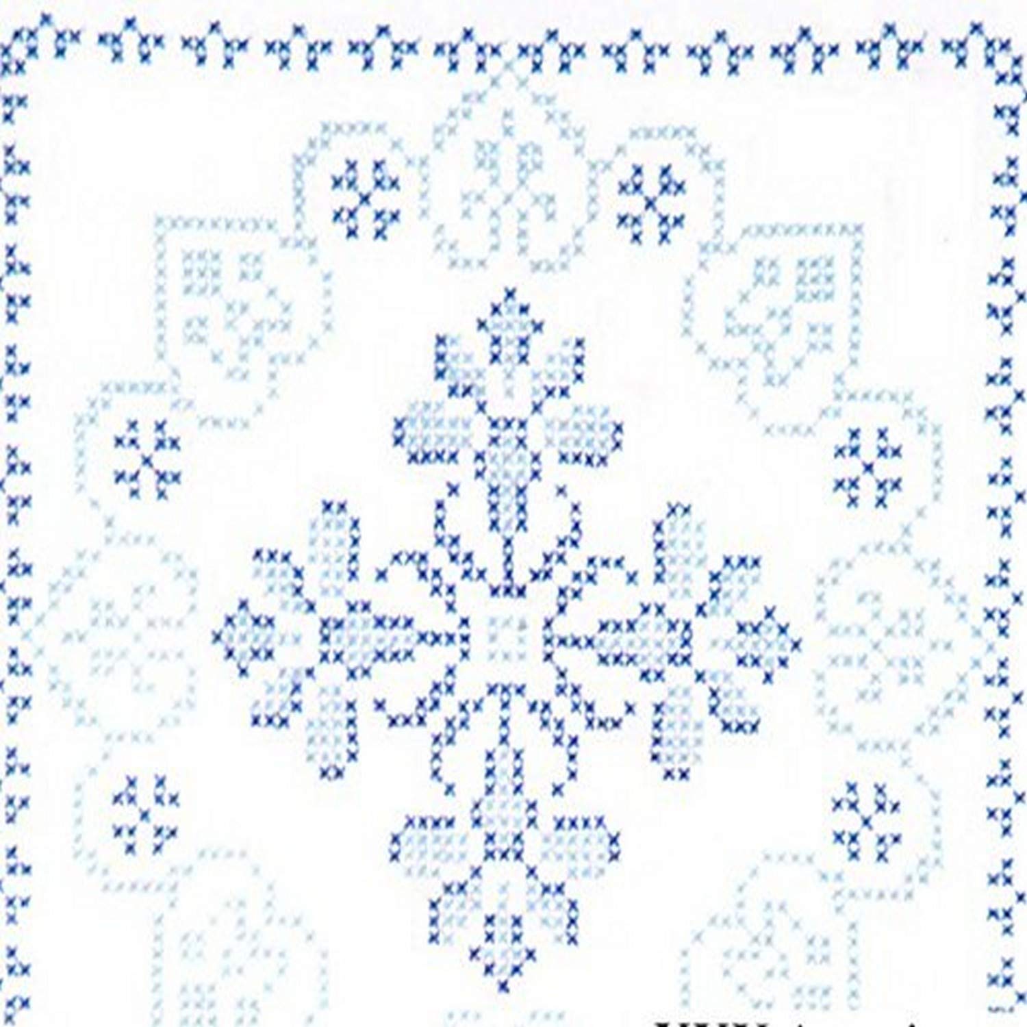 Jack Dempsey 18 x 18-inch XX Americana Stamped White Quilt Blocks, Pack of 6