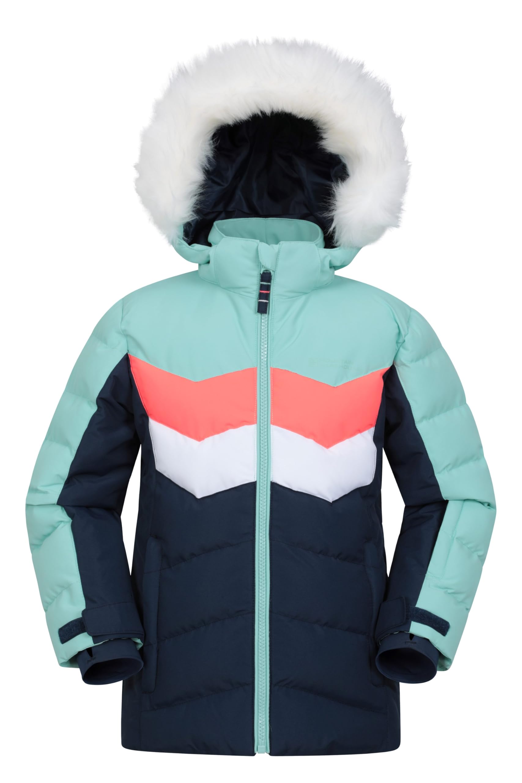 Mountain Warehouse Interstellar Mens Waterproof Ski Jacket - IsoDry Light Teal 11-12 Years